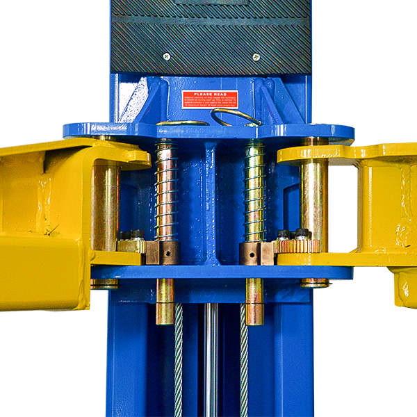 Single point safety release makes it easierfor operators to unlock both columnsfrom one column